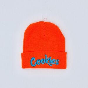 NEW Cookies Embroidered Logo Blue Orange Beanie Hat Adult OS